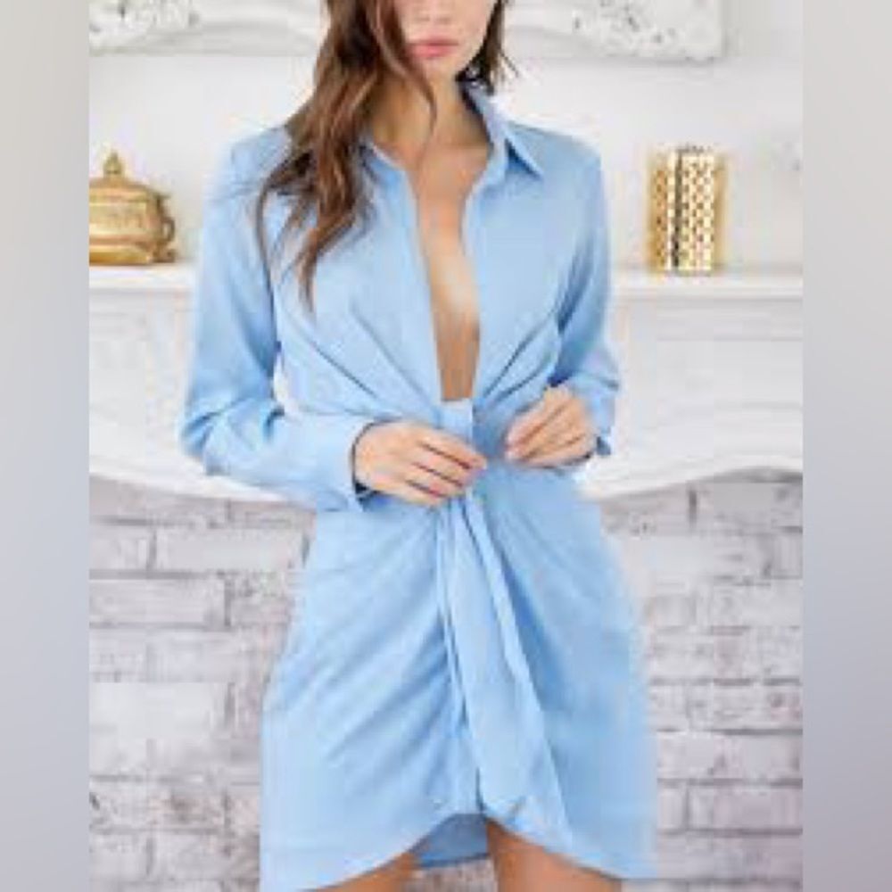 NWT REVEUSE L Tan Coffee Stretchy Western Dress